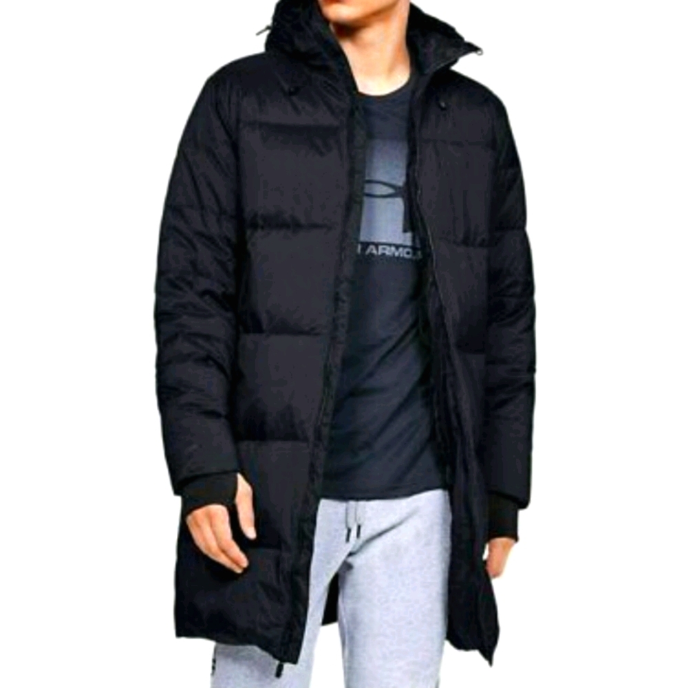 Under Armour Men’s Down Parka Jacket Hooded Long